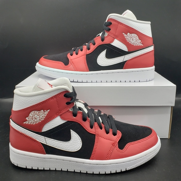 Jordan Shoes - Nike Air Jordan 1 Mid Gym Red Sneakers